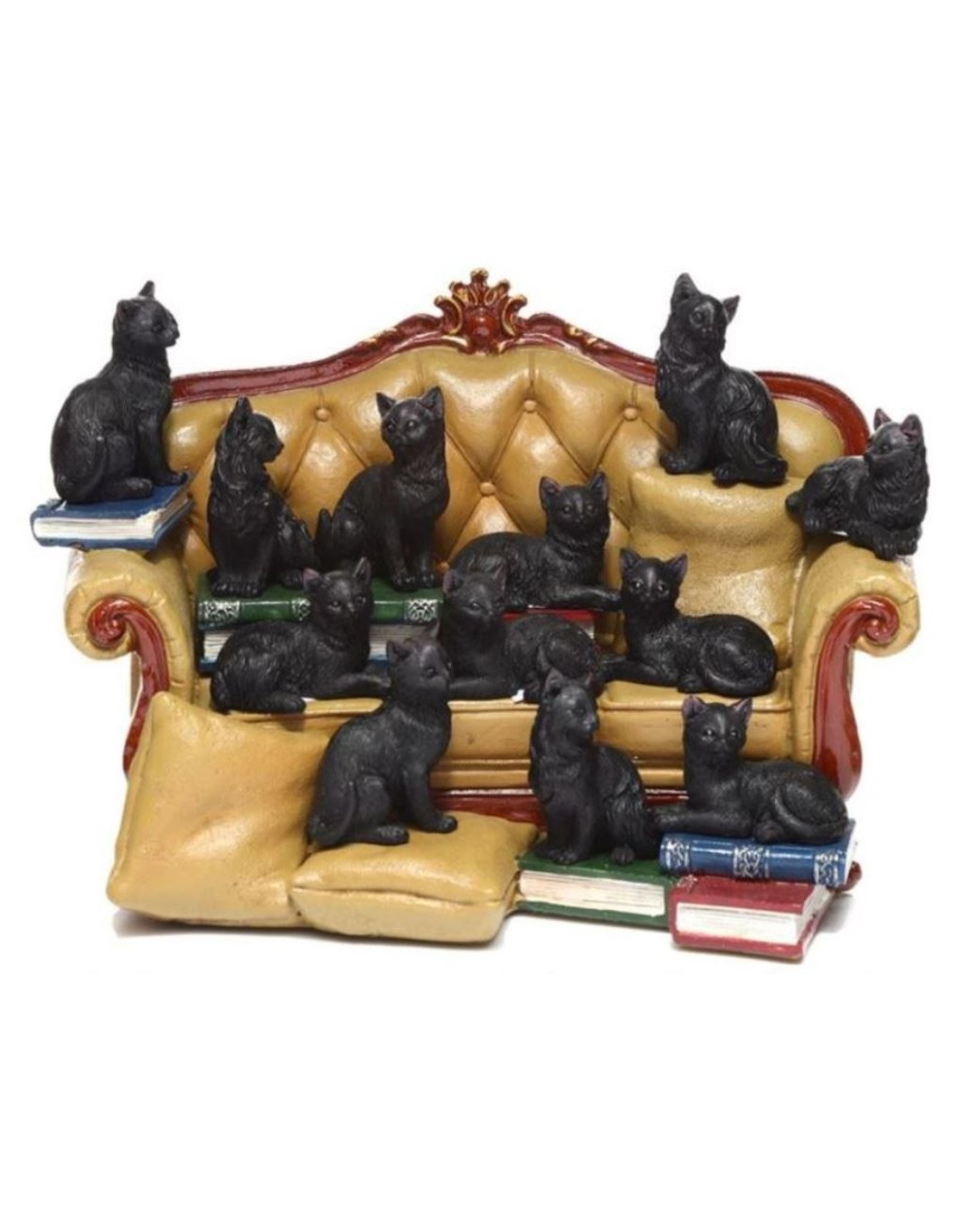 Trukado Giftware & Lifestyle - Black Cat Miniature Figurines set of 12