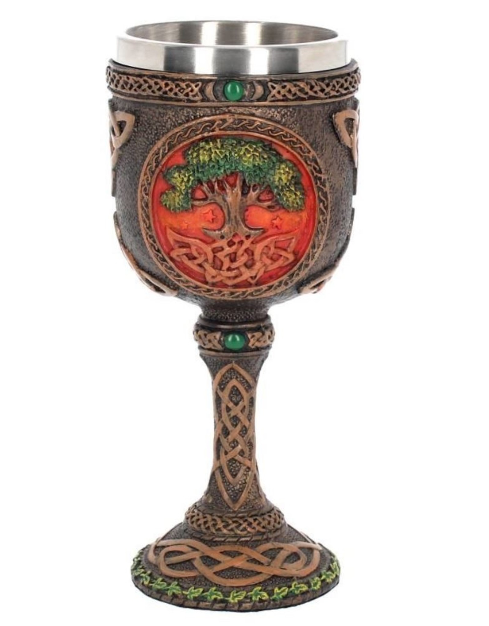 Alator Giftware & Lifestyle - Celtic Tree Of Life Goblet - Celtic Tree Of Life Goblet - Wine glass 17.5cm