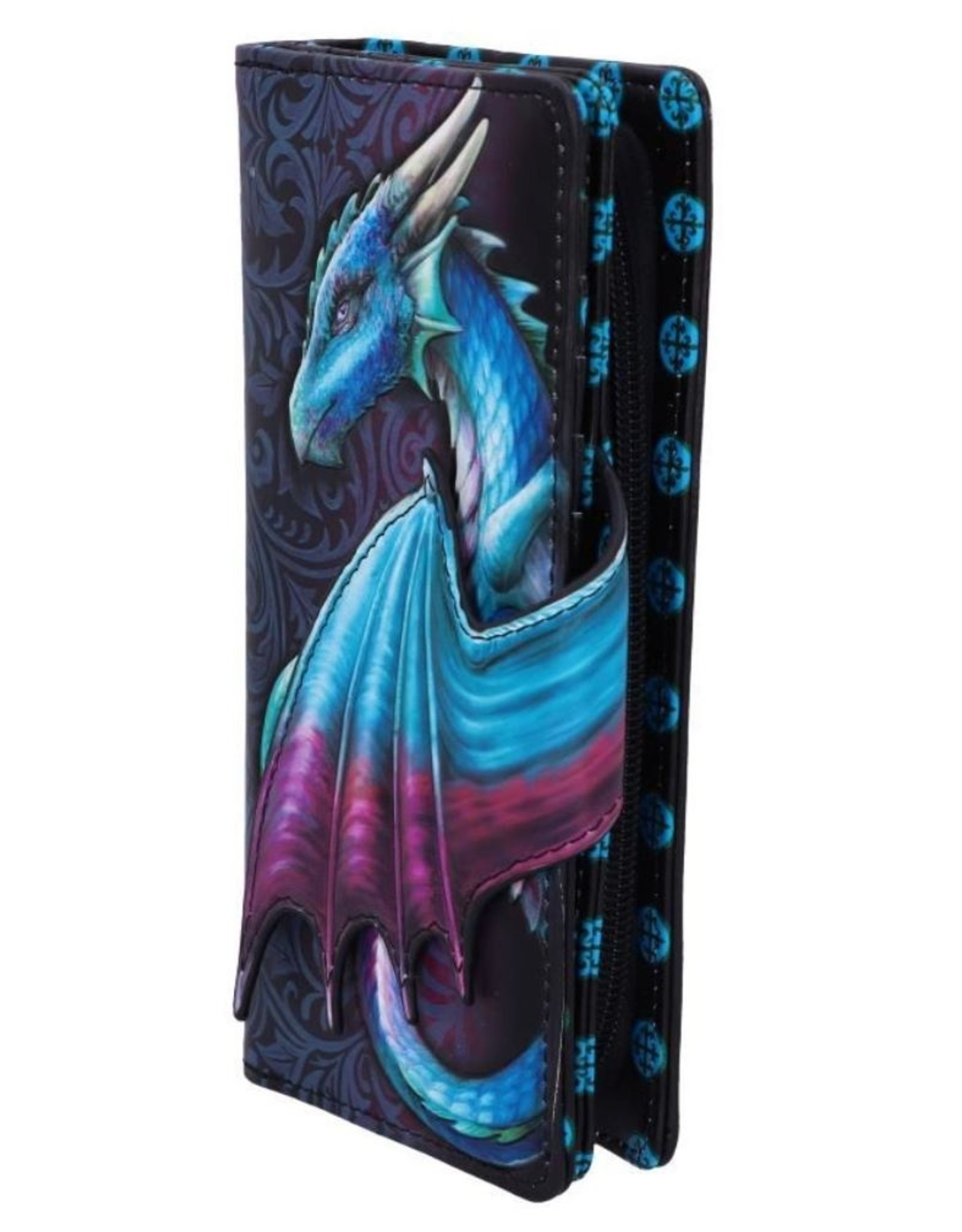 NemesisNow Fantasy wallets and purses - Dragon Purse Take Flight  (Blue) 18.5cm