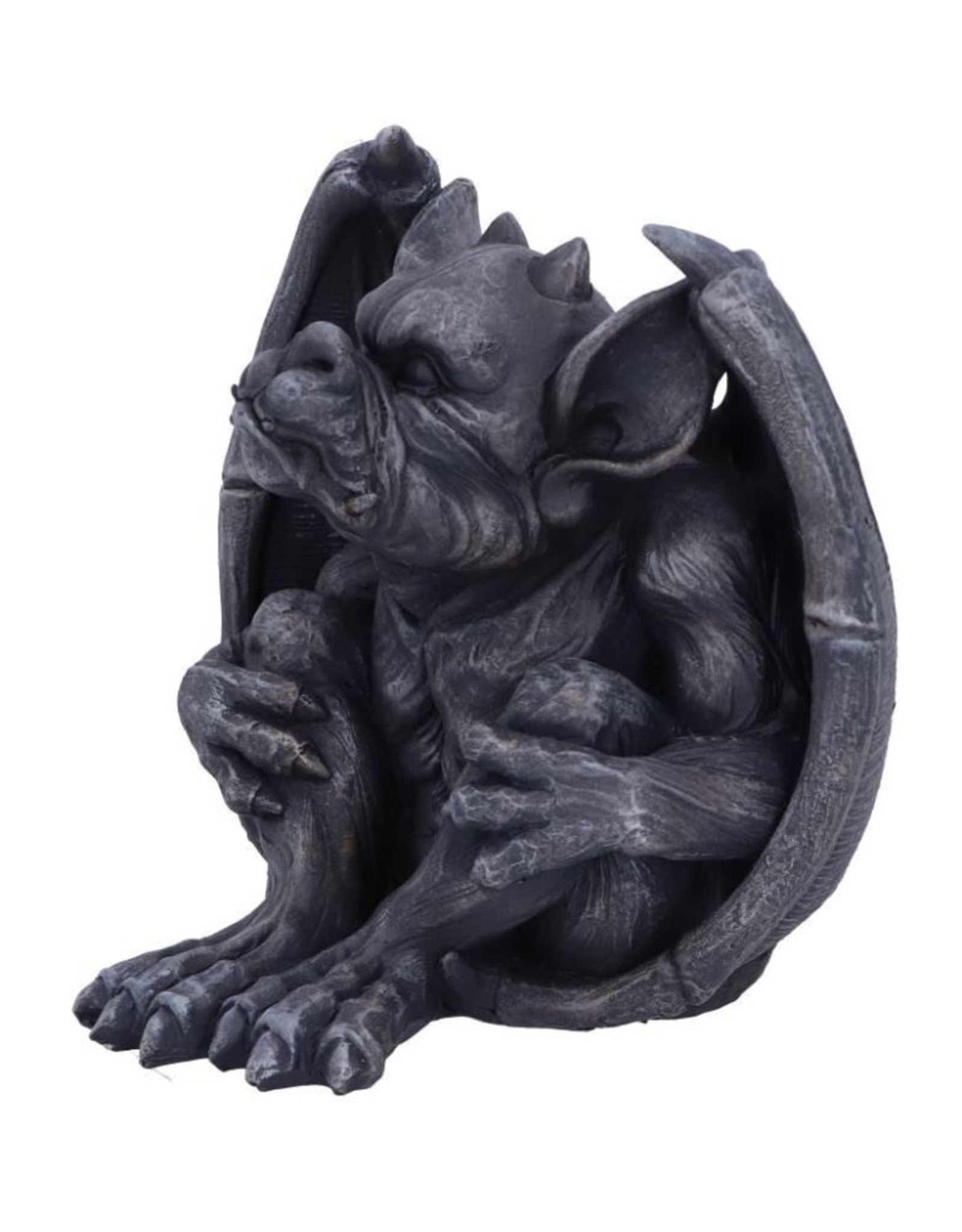 NemesisNow Giftware Beelden Collectables  - Hugo Zwarte Grotesk Waterspuwer 12,5cm