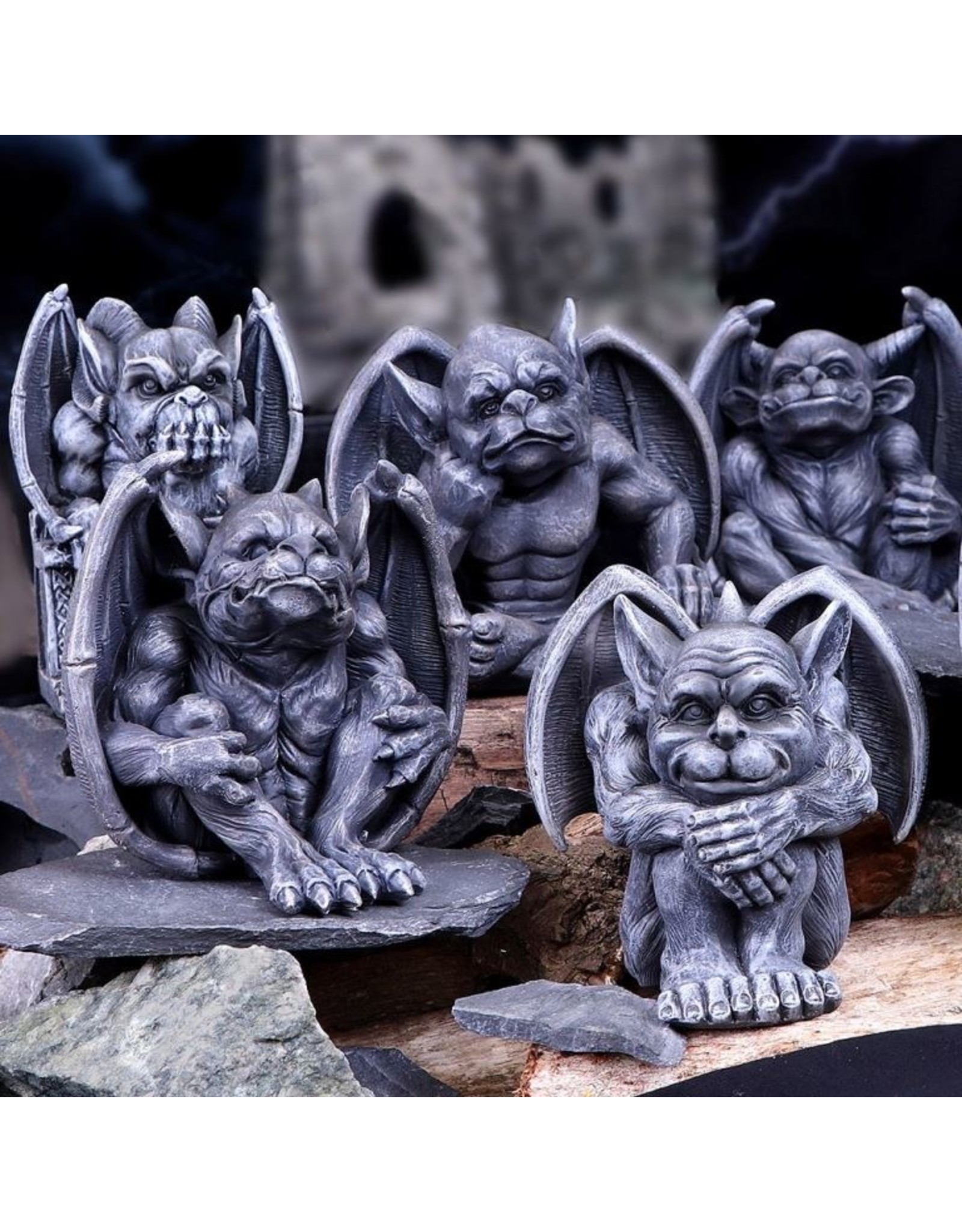 NemesisNow Giftware Figurines Collectables - Quasi Dark Grotesque Gargoyle Figurine 12.5cm