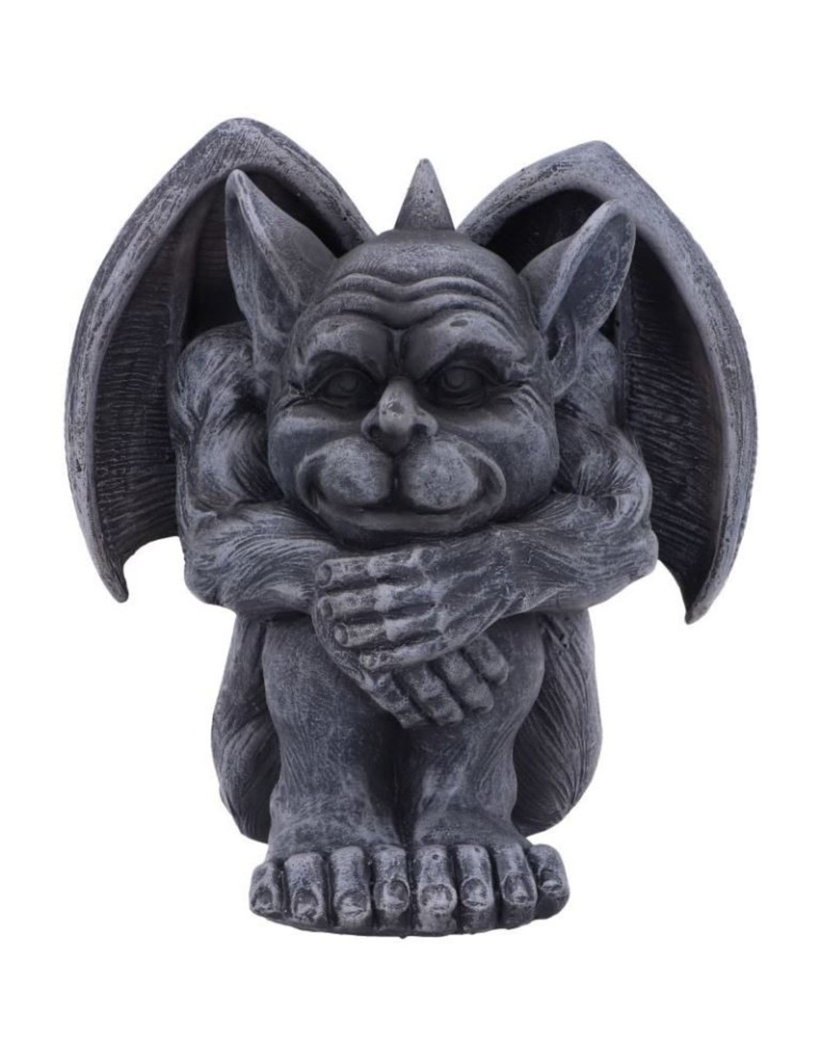 NemesisNow Giftware Beelden Collectables  - Quasi Zwarte Grotesk Waterspuwer 12,5cm