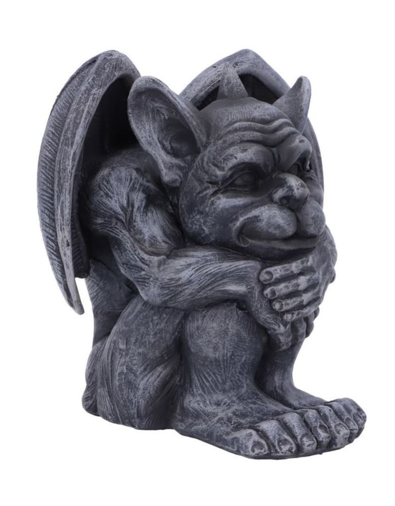 NemesisNow Giftware Beelden Collectables  - Quasi Zwarte Grotesk Waterspuwer 12,5cm