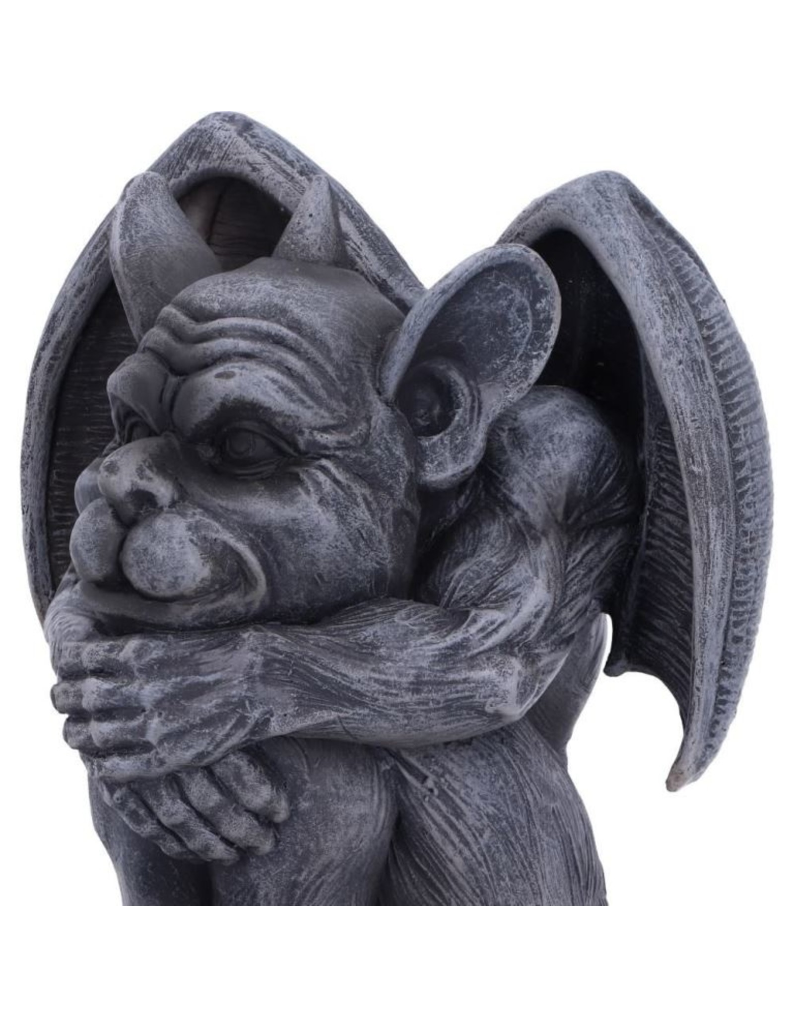 NemesisNow Giftware Beelden Collectables  - Quasi Zwarte Grotesk Waterspuwer 12,5cm