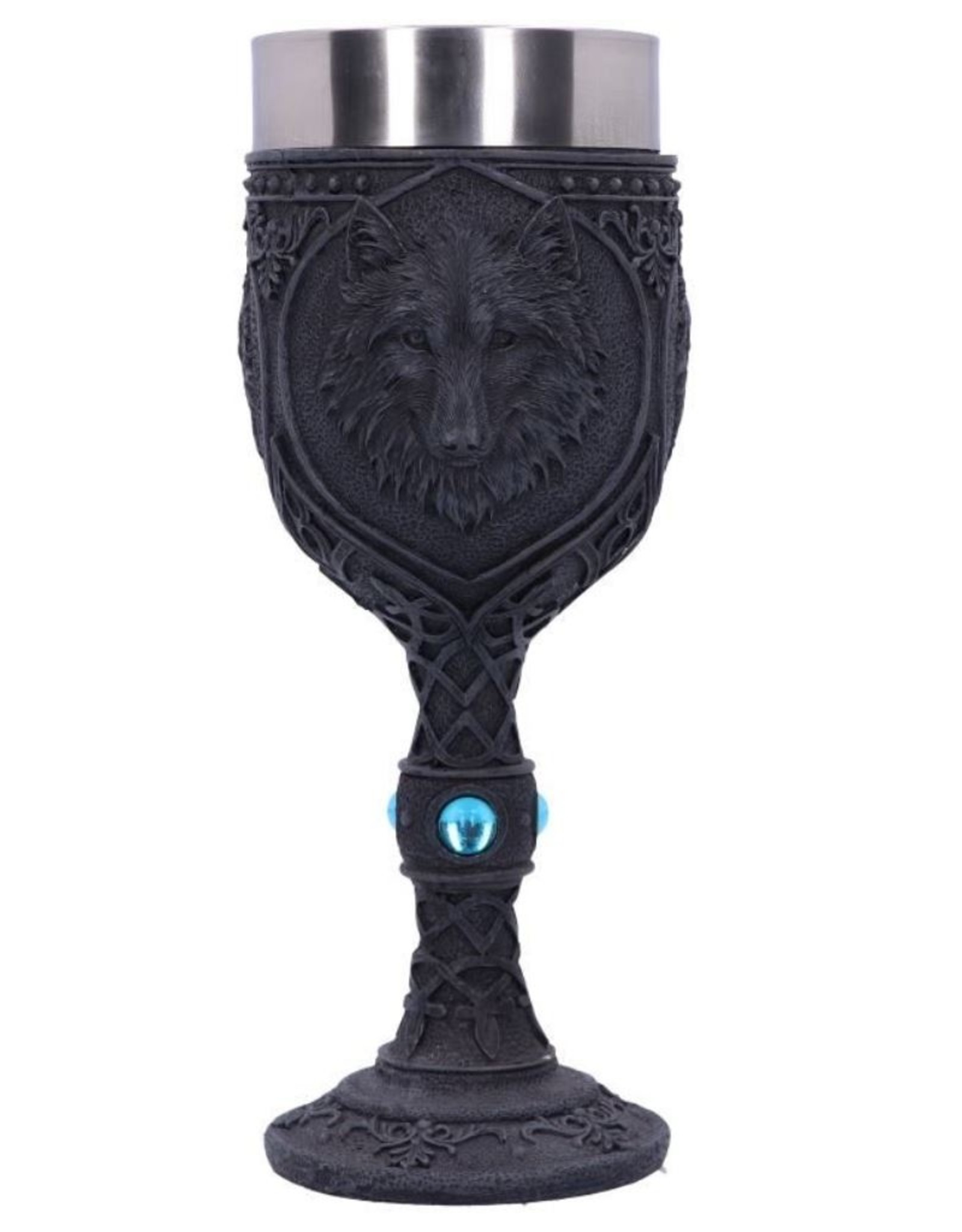 Alator Giftware & Lifestyle - Night Wolf Black Gothic Goblet 19.5cm