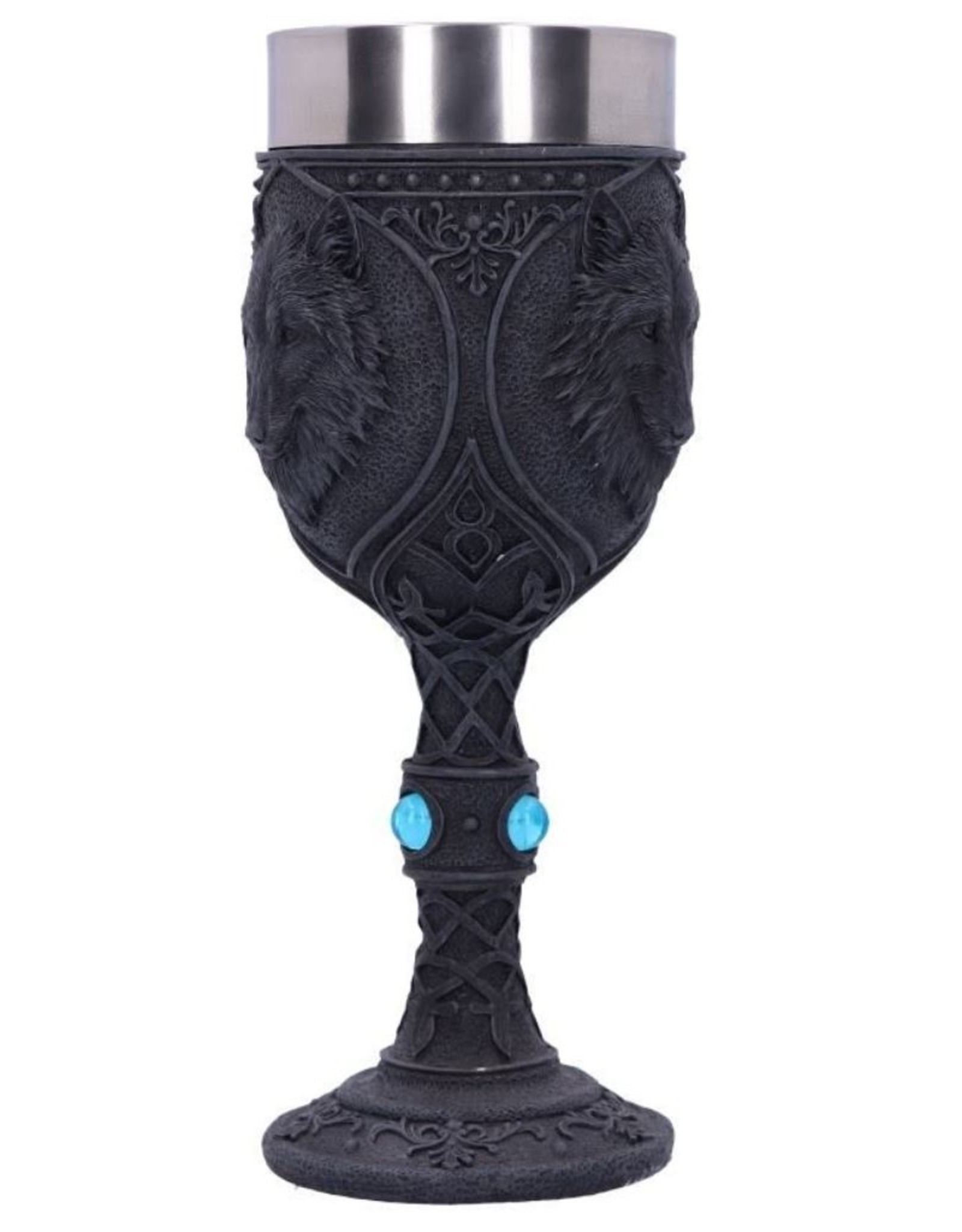 Alator Giftware & Lifestyle - Night Wolf Black Gothic Goblet 19.5cm