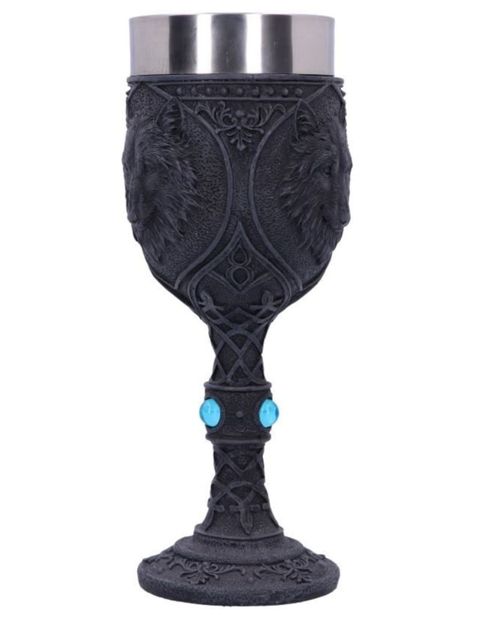 Alator Giftware & Lifestyle - Night Wolf Black Gothic Goblet 19.5cm