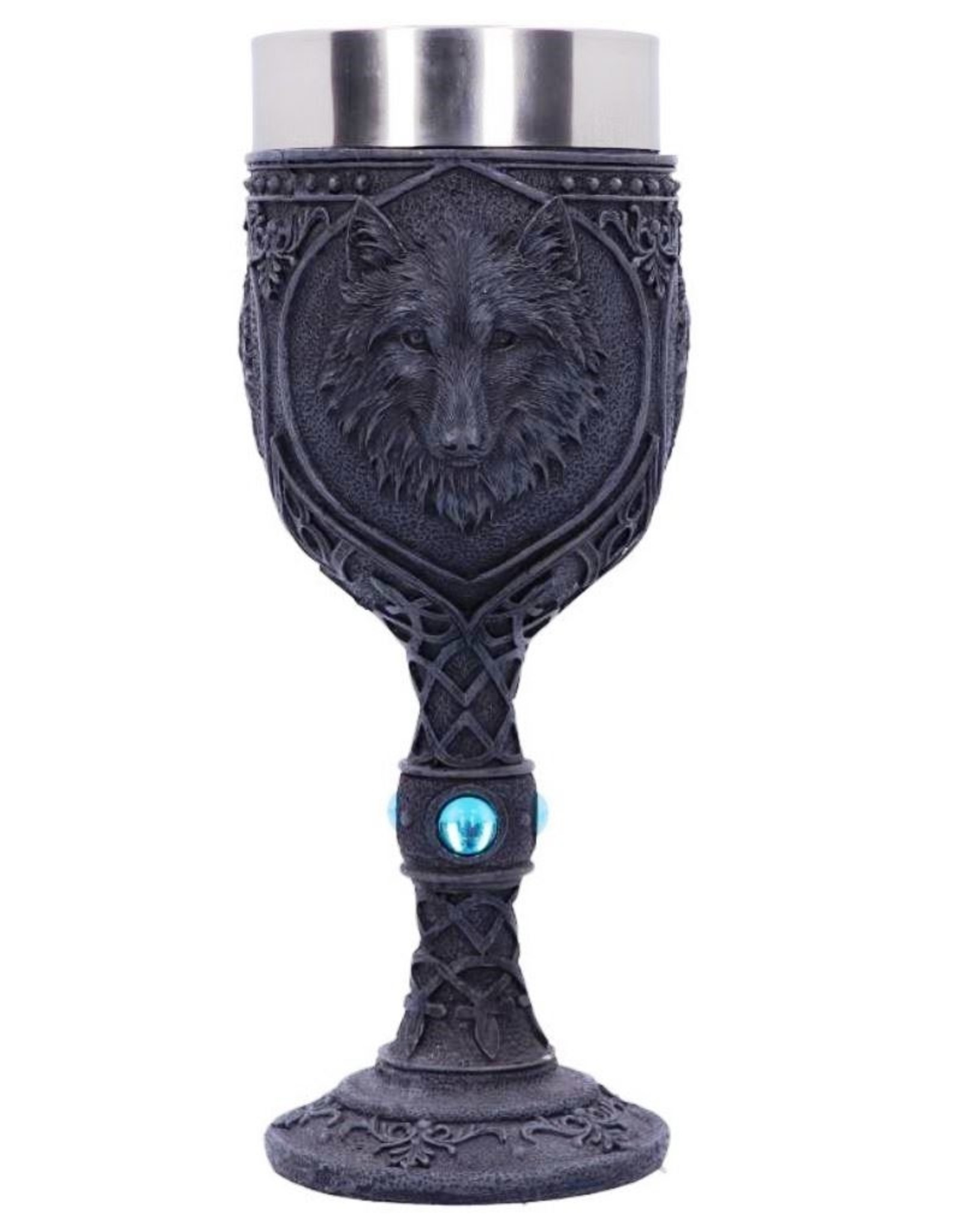 Alator Giftware & Lifestyle - Night Wolf Black Gothic Goblet 19.5cm
