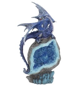 Alator Cobalt Custodian Blue Dragon on a Geode - LED