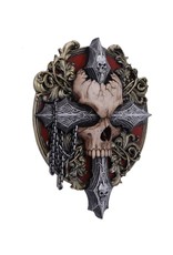 Spiral Direct Giftware & Lifestyle - Cross of Darkness Baroque Skull Wall Plaque - Spiral