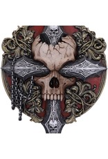 Spiral Direct Giftware & Lifestyle - Cross of Darkness Baroque Skull Wall Plaque - Spiral