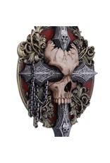 Spiral Giftware & Lifestyle - Cross of Darkness Baroque Skull Wall Plaque - Spiral