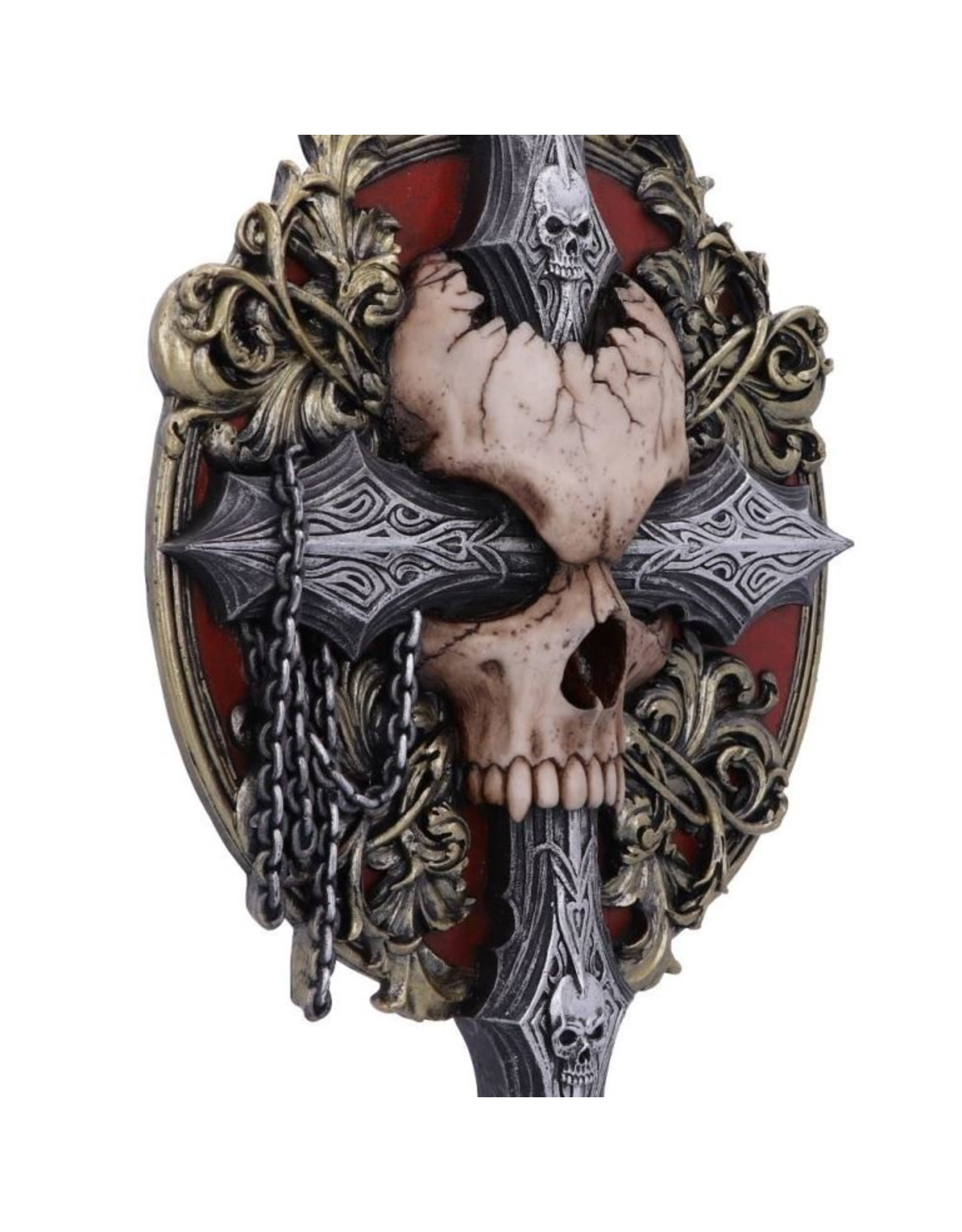 Spiral Direct Giftware & Lifestyle - Cross of Darkness Baroque Skull Wall Plaque - Spiral