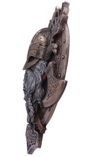 Veronese Design Giftware & Lifestyle - For Valhalla Viking Axe Hammer Raven Bronzed Wall Plaque