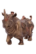 Alator Giftware & Lifestyle - Steampunk Neushoorn beeldje 29,5cm