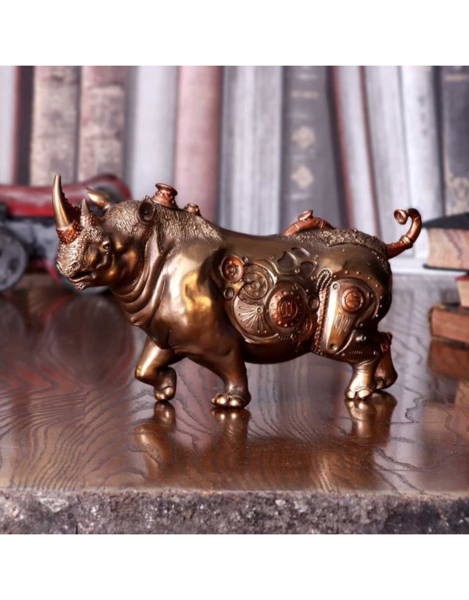 Alator Giftware & Lifestyle - Steampunk Neushoorn beeldje 29,5cm