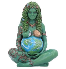 NemesisNow Ethereal Mother Earth Gaia Art Statue Hand-painted  - 17.5cm