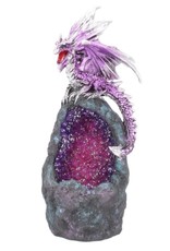 Alator Giftware & Lifestyle -   Draak  Amethist Crystal Guard  beeldje met LED licht