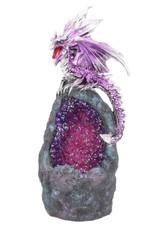 Alator Giftware & Lifestyle - Dragon Amethyst Crystal Guard figurine with LED light