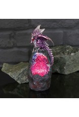 Alator Giftware & Lifestyle - Dragon Amethyst Crystal Guard figurine with LED light