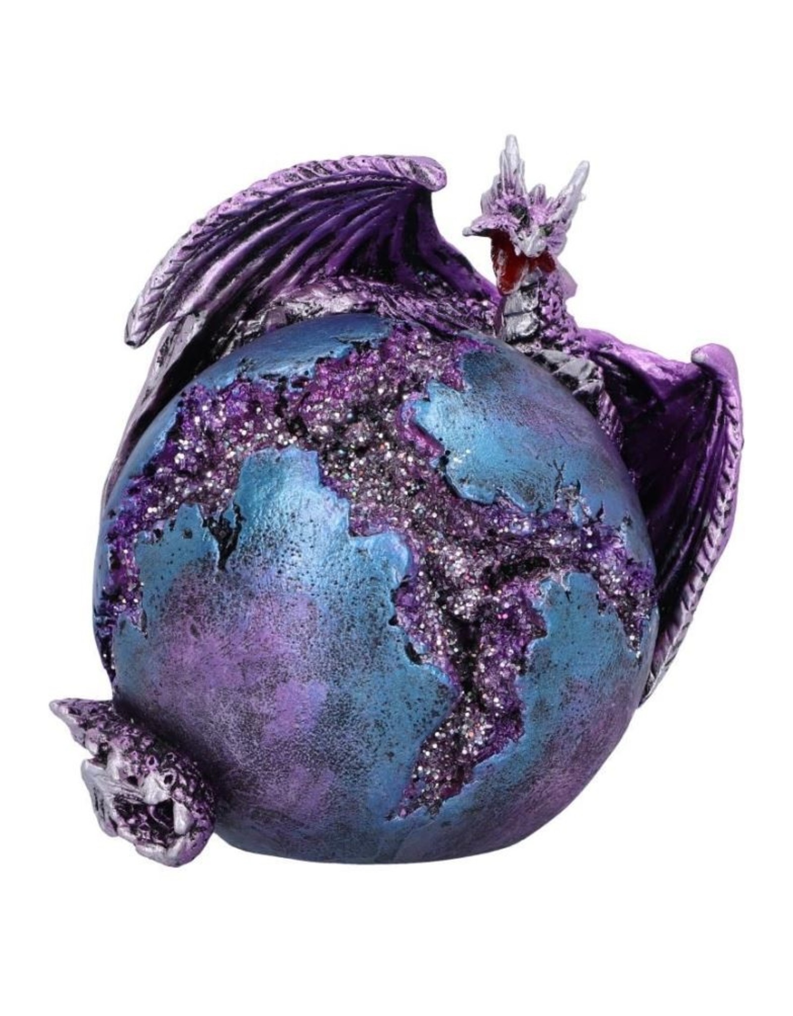 Puckator Giftware & Lifestyle - Dragon Crevice Keeper Purple Geode Figurine (purple)