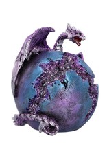 Puckator Giftware & Lifestyle - Dragon Crevice Keeper Purple Geode Figurine (purple)