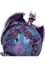 Puckator Giftware & Lifestyle - Dragon Crevice Keeper Purple Geode Figurine (purple)