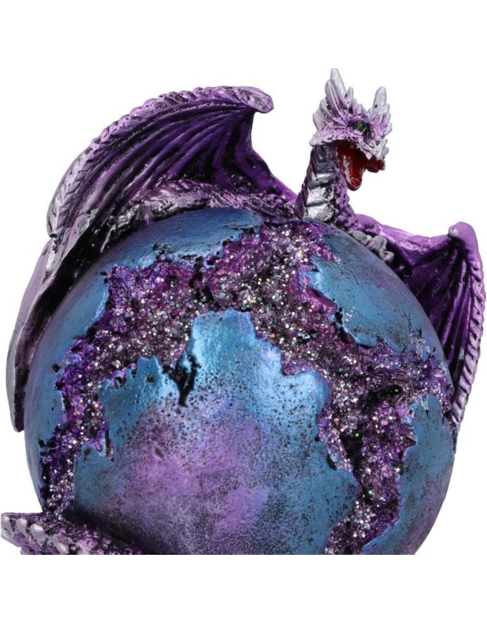 Puckator Giftware & Lifestyle - Dragon Crevice Keeper Purple Geode Figurine (purple)