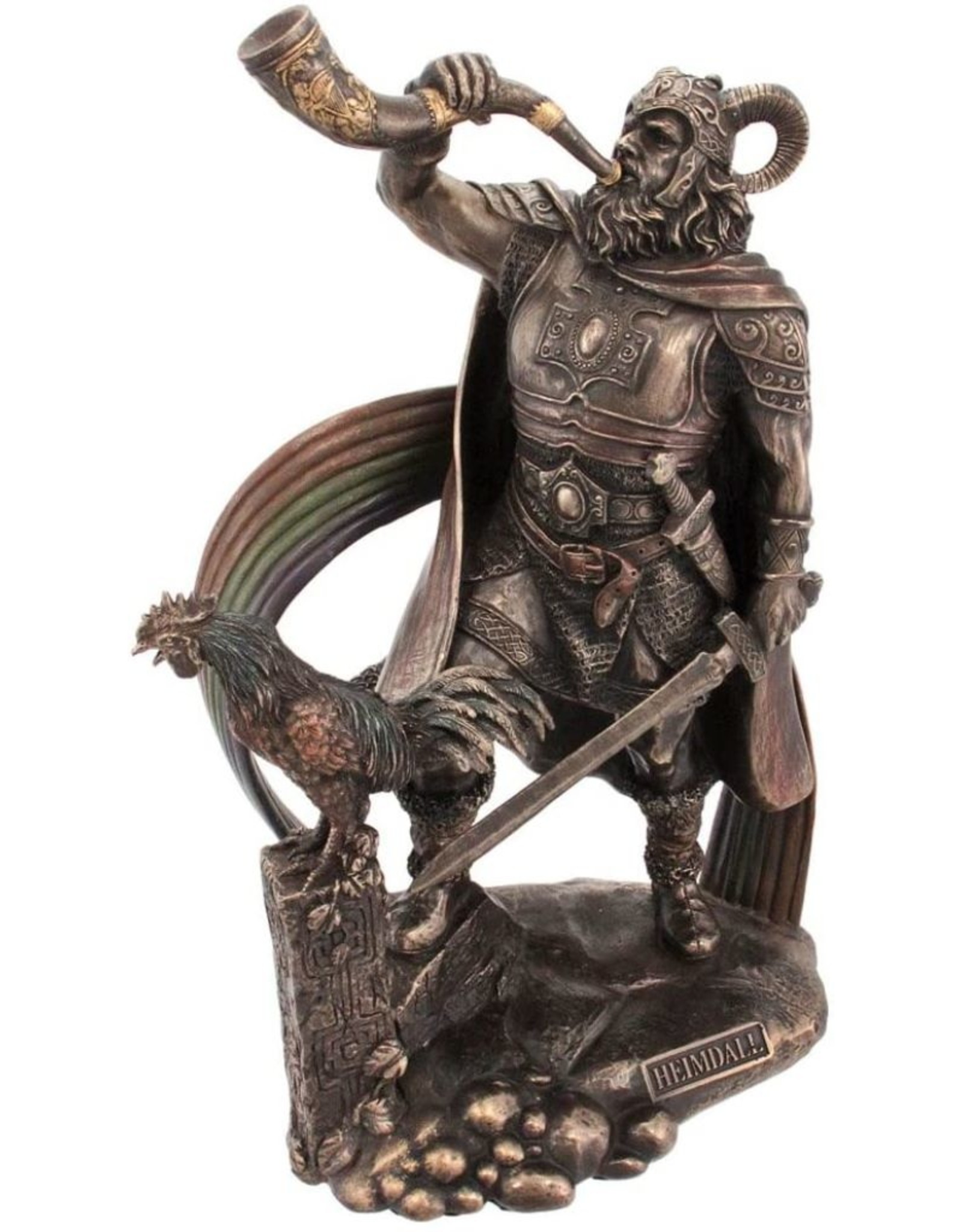 Veronese Design Giftware & Lifestyle - Norse God Heimdall bronzed figurine