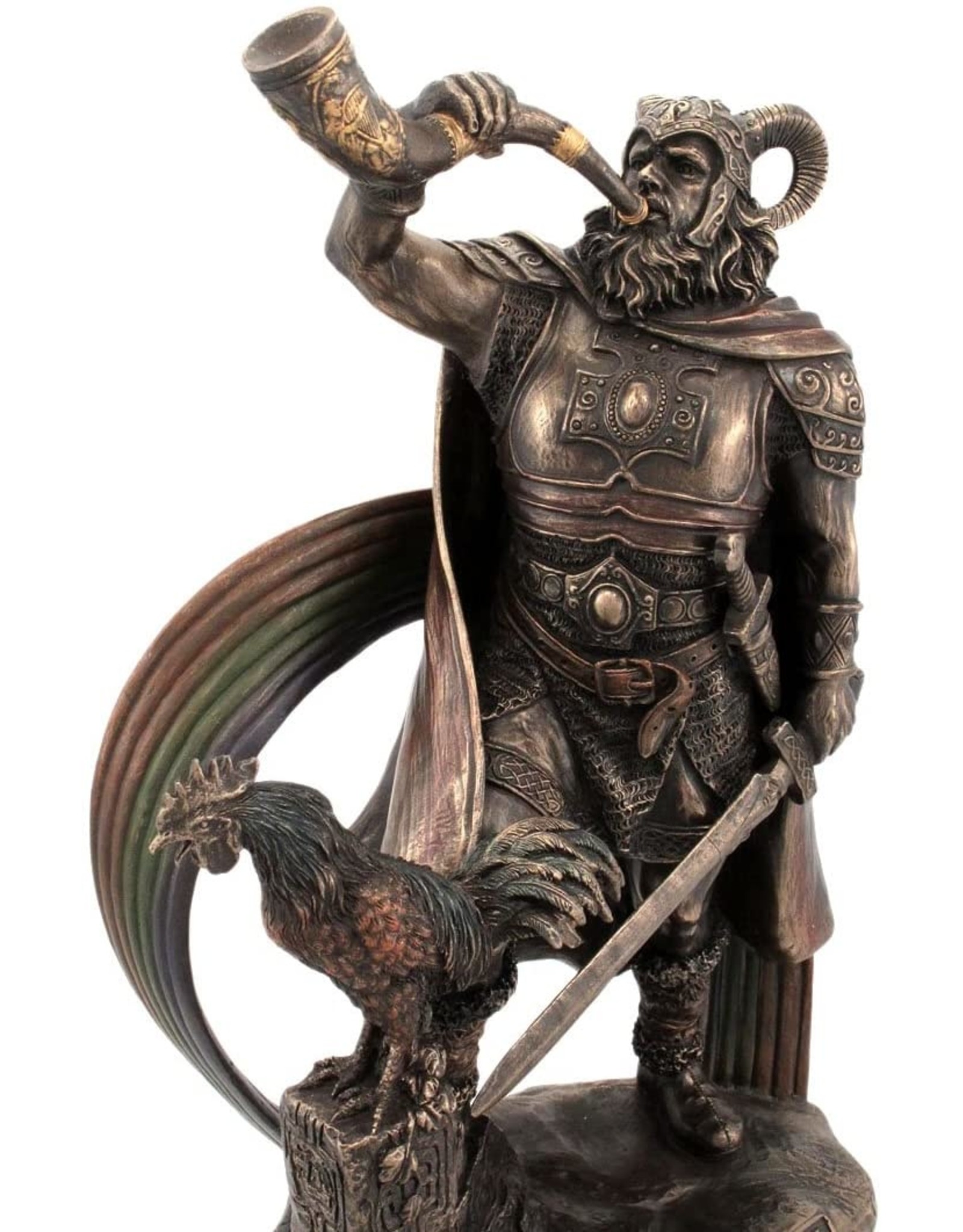 Veronese Design Giftware & Lifestyle - Norse God Heimdall bronzed figurine