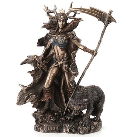 Veronese Design Hel Norse Goddess of the Underworld Bronzed Statue 26cm