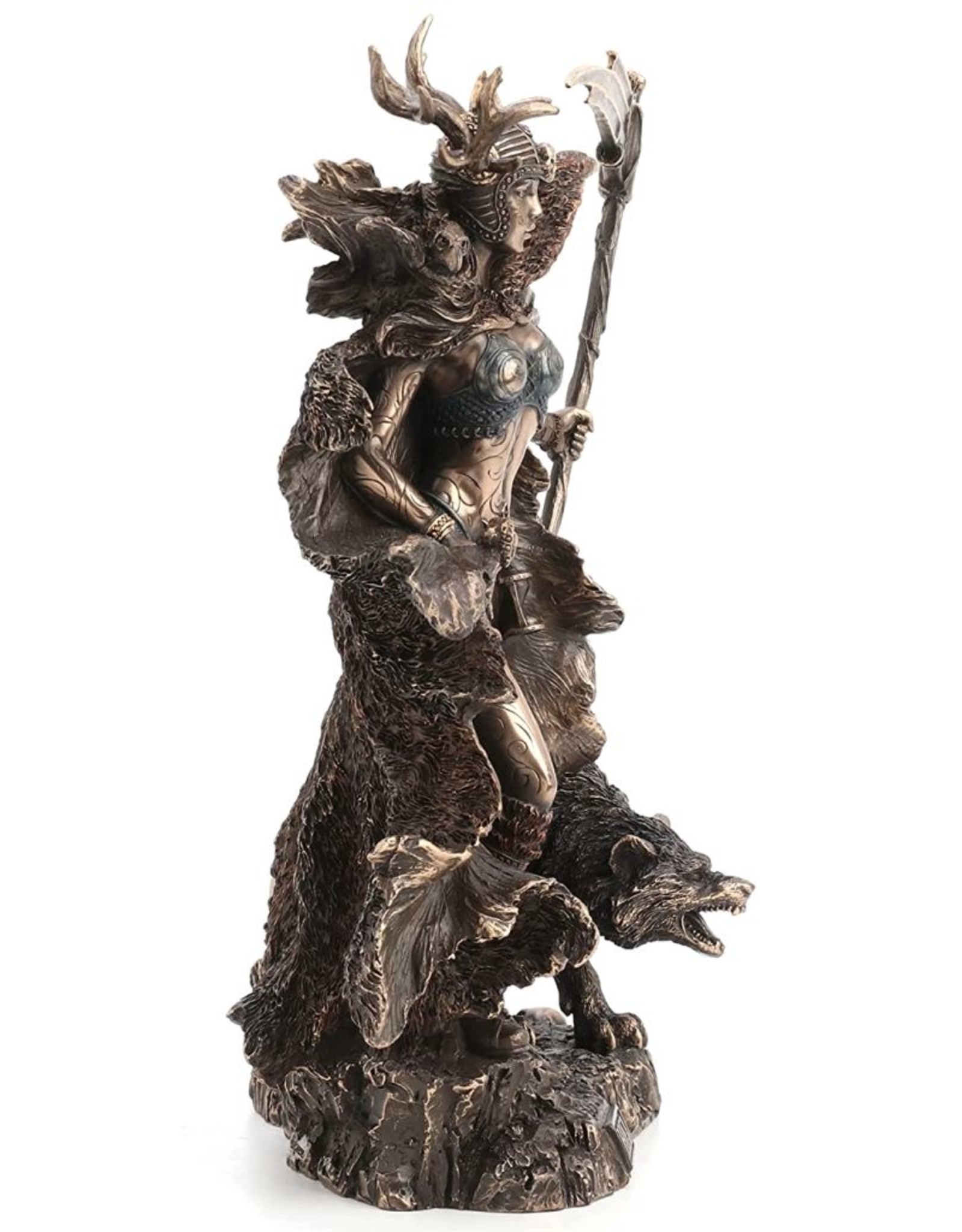 Veronese Design Giftware & Lifestyle - Hel Norse Goddess of the Underworld Bronzed Statue 26cm