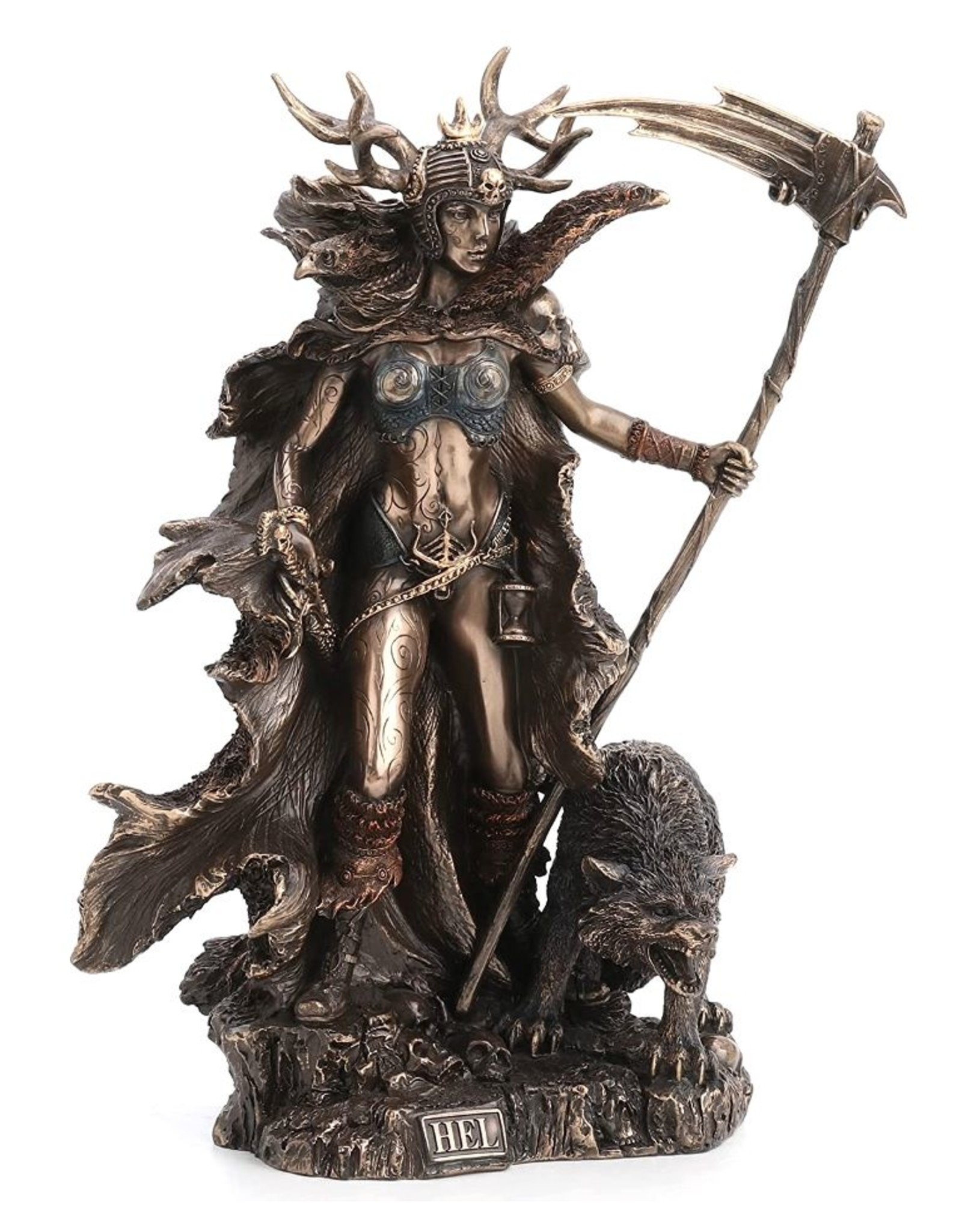 Veronese Design Giftware & Lifestyle - Hel Norse Goddess of the Underworld Bronzed Statue 26cm