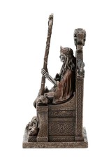 Veronese Design Giftware & Lifestyle - Hel Nordic Goddess of Underworld Sitting on Throne Bronzed Statue