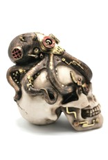 Trukado Giftware & Lifestyle - Steampunk Skull with Steampunk Octopus 15cm