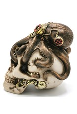 Trukado Giftware & Lifestyle - Steampunk Skull with Steampunk Octopus 15cm