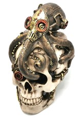 Trukado Giftware & Lifestyle - Steampunk Skull with Steampunk Octopus 15cm