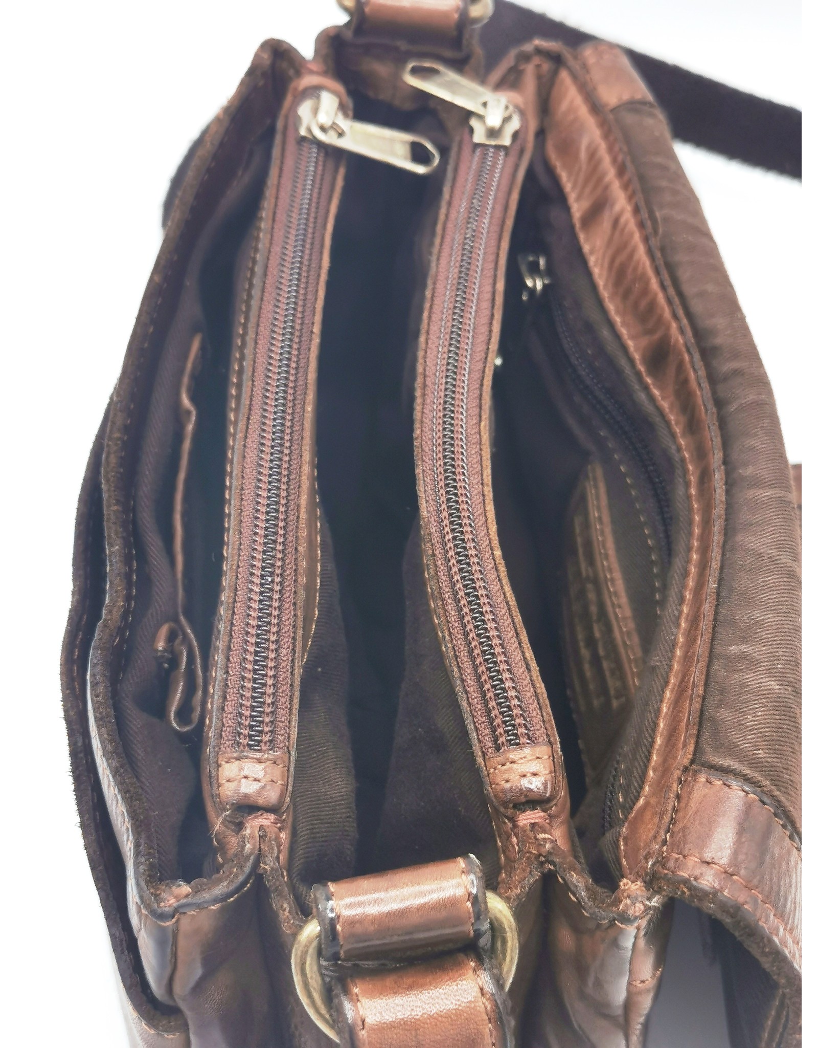 HillBurry Leather bags - Hillburry Shoulder Bag with Cover Vintage Washed Leather