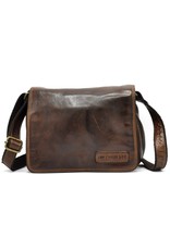 HillBurry Leren tassen - Hillburry Schoudertas met Omslag Vintage Gewassen Leer