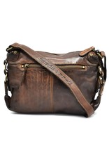 HillBurry Leather bags - HillBurry Shoulder bag Washed Leather Vintage look brown