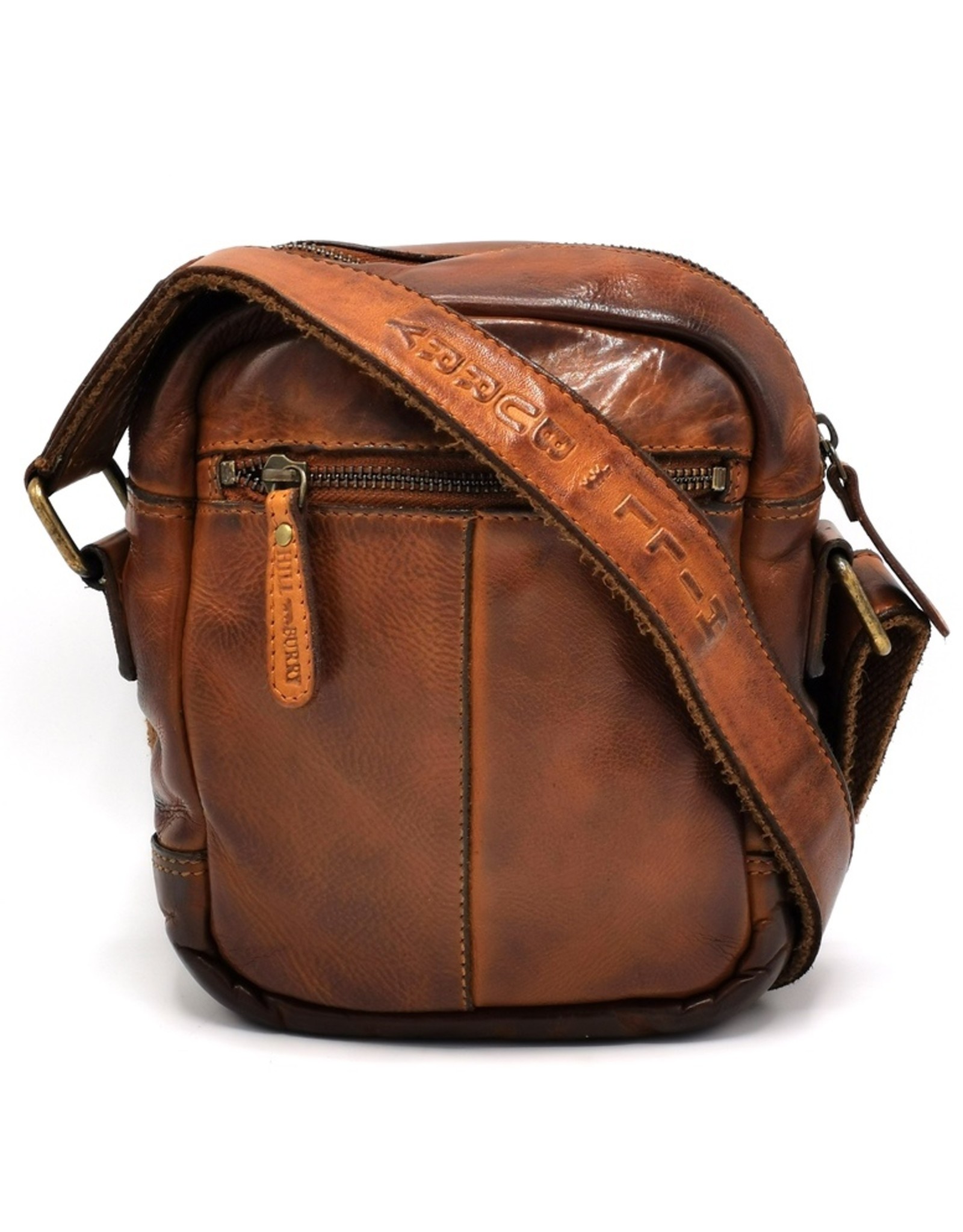 HillBurry Leather bags - HillBurry Shoulder Bag Washed Leather Small Size Tan