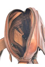 HillBurry Leather bags - HillBurry Shoulder Bag Washed Leather Small Size Tan