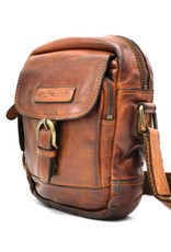 HillBurry Leather bags - HillBurry Shoulder Bag Washed Leather Small Size Tan