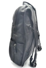 HillBurry Leather backpacks Leather shoppers -  HillBurry Laptop Backpack Quality Leather 15" Black