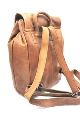 HillBurry Leather backpacks Leather shoppers - HillBurry Backpack with drawstring, flap and slide closure