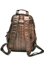 HillBurry Leather backpacks Leather shoppers - HillBurry Luxury Backpack with Wicker Washed Leather Brown