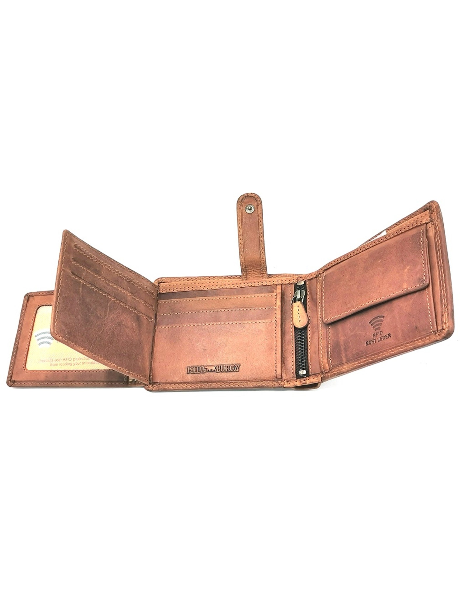 HillBurry Leather Wallets - HillBurry Leather Wallet with embossed Eagle