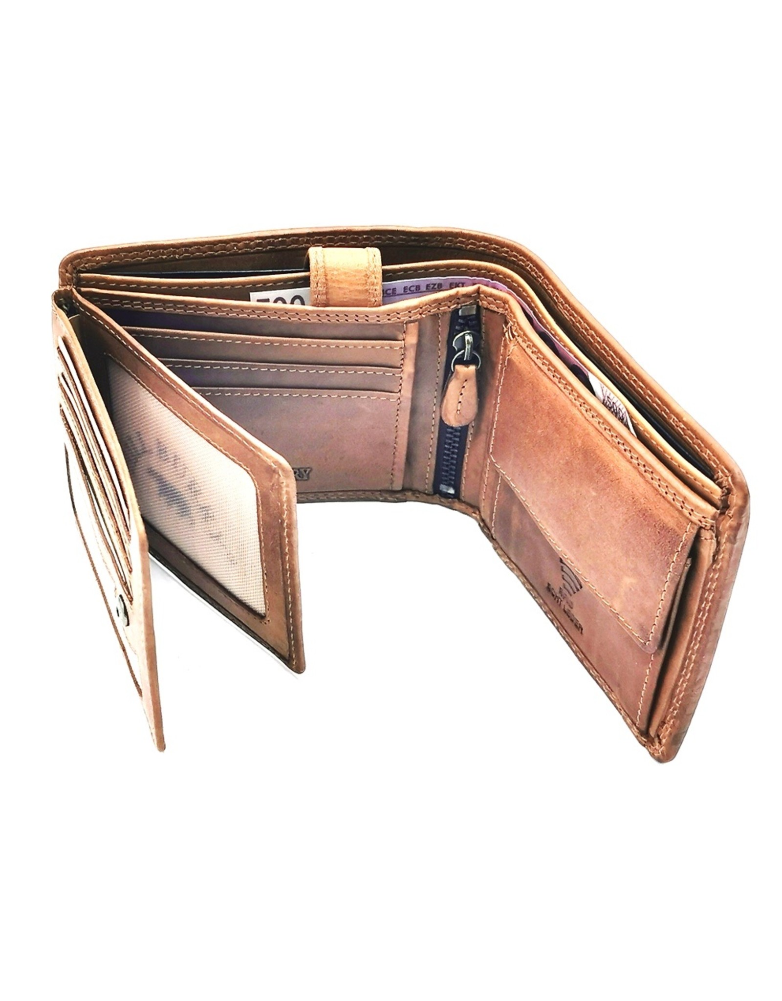 HillBurry Leather Wallets - HillBurry Leather Wallet with embossed Eagle