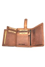 HillBurry Leather Wallets - HillBurry Leather wallet with embossed motorbike