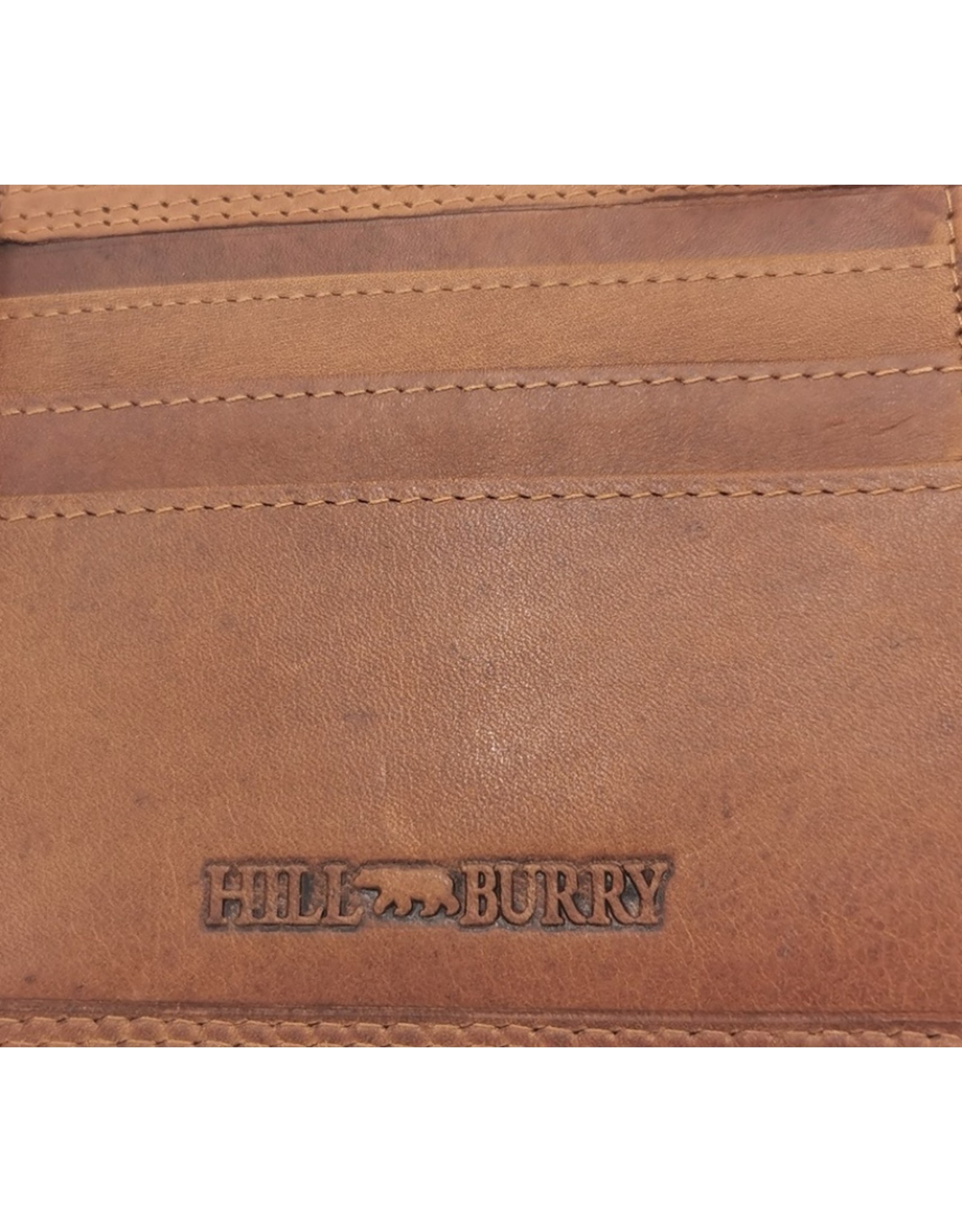 HillBurry Leather Wallets - HillBurry Leather wallet with embossed motorbike